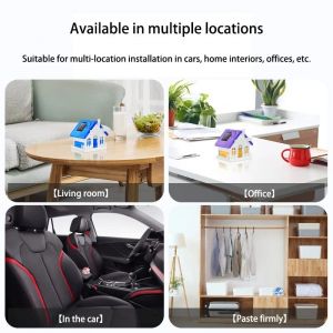 Solar Powered House Shape Car Air Freshner for Car Dashboard (Random Color)